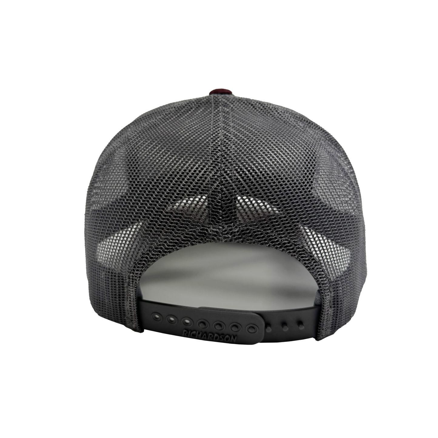 Porter's Grocery Logo Hat - Tri-Color: Heather Grey/Charcoal/Maroon