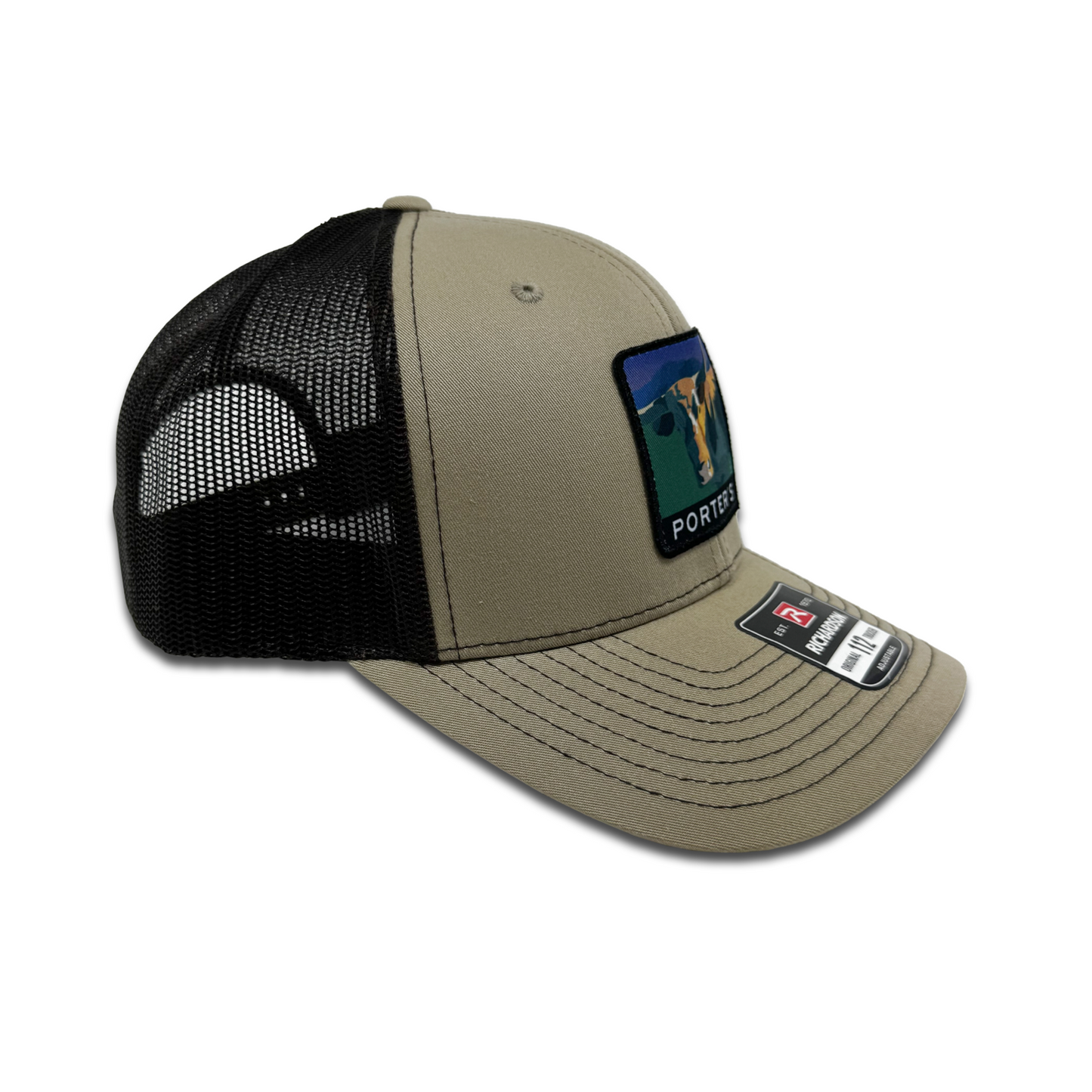 Porter's Longhorn Hat - Khaki/Coffee