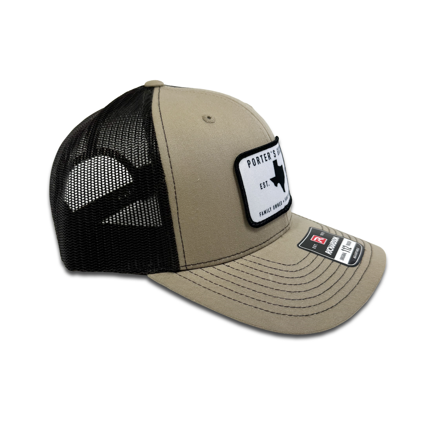 Porter's Grocery Logo Hat - Khaki/Coffee