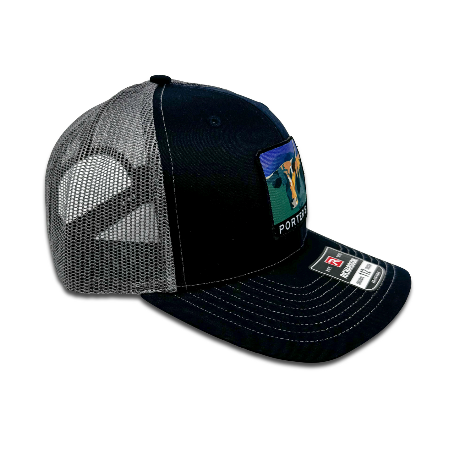 Porter's Longhorn Hat - Navy/Gray