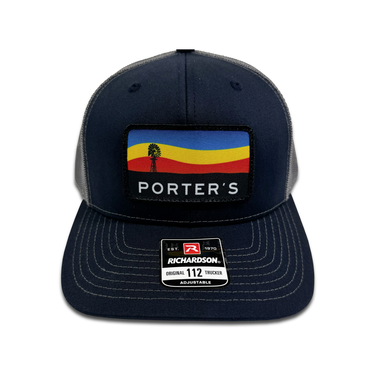 Porter's Windmill Sunset Hat - Navy/Gray