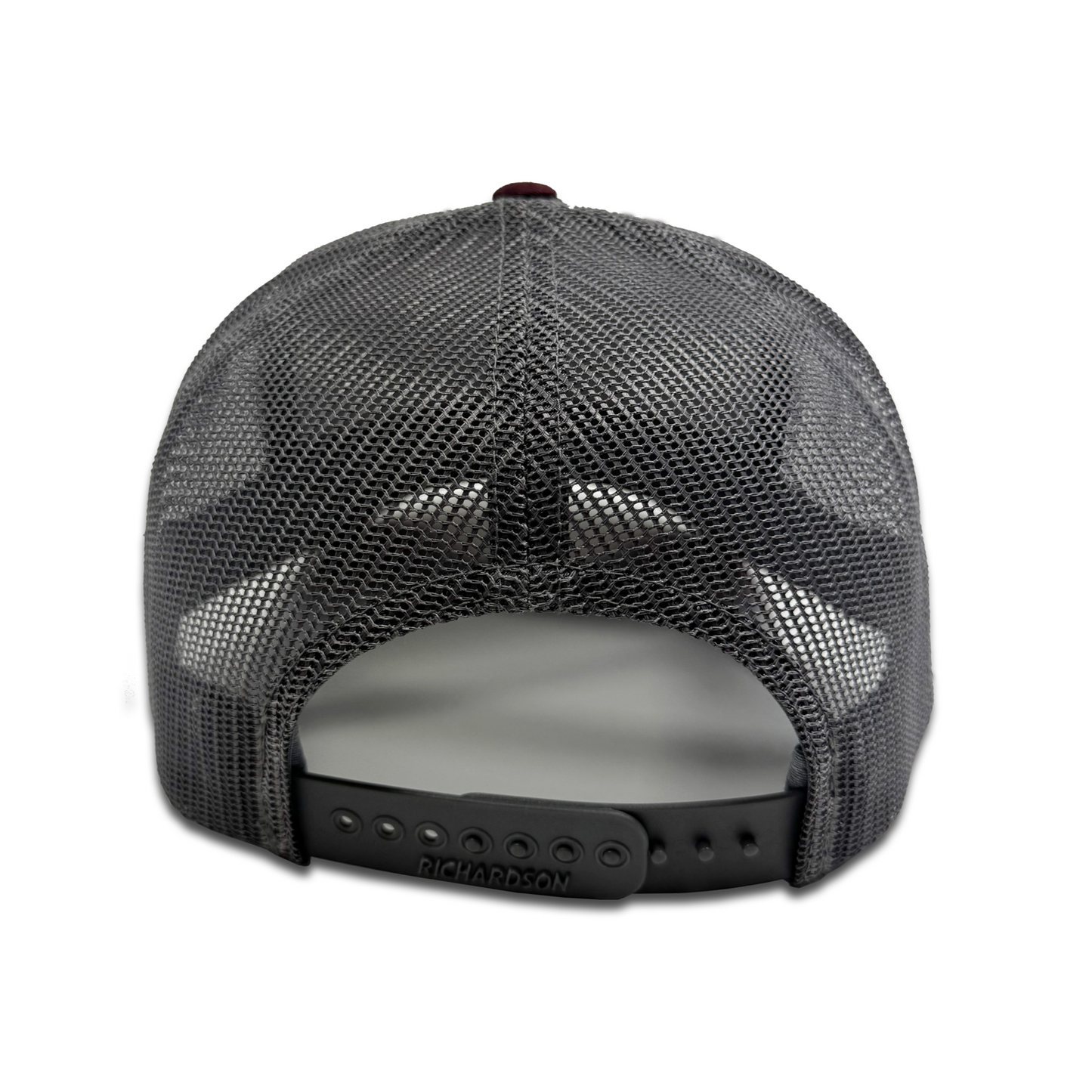Porter's Pump Jack Sunset Hat - Tri-Color: Heather Grey/Charcoal/Maroon