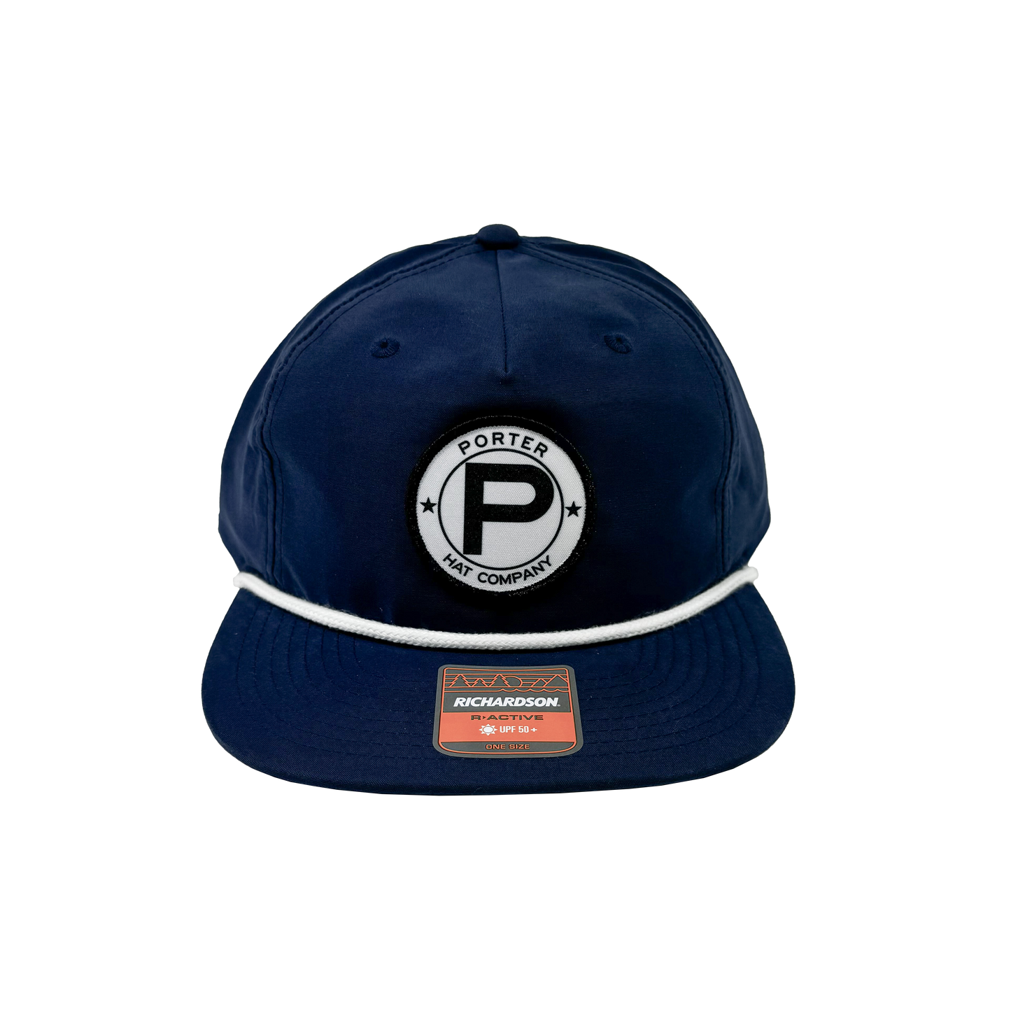 Porter Hat Company "Circle P" Rope Hat - Navy/White