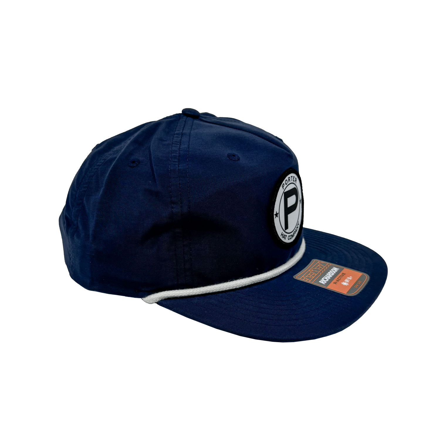 Porter Hat Company "Circle P" Rope Hat - Navy/White