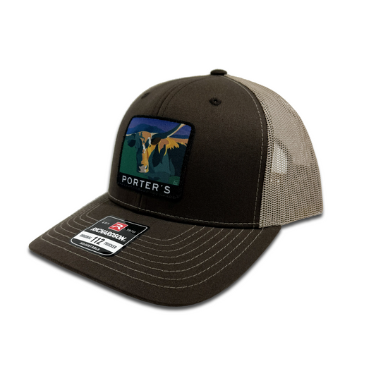 Porter's Longhorn Hat - Brown/Khaki