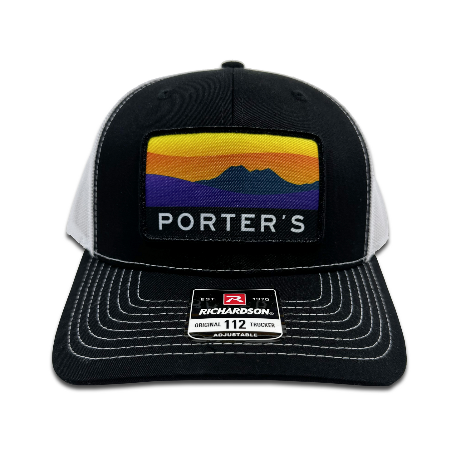 Porter's Big Bend Sunset Hat - Black/White