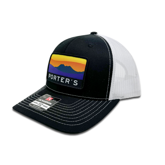 Porter's Big Bend Sunset Hat - Black/White