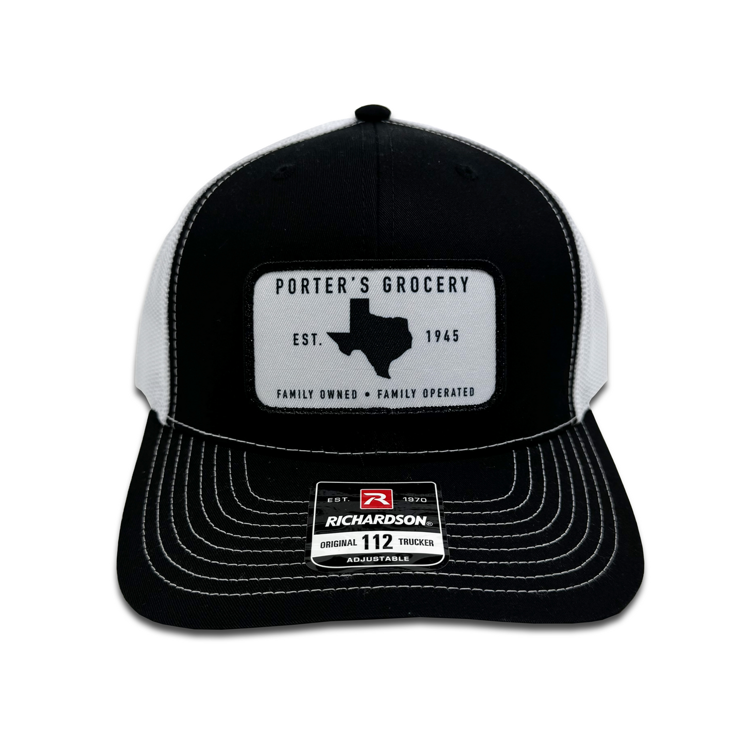 Porter's Grocery Logo Hat - Black/White