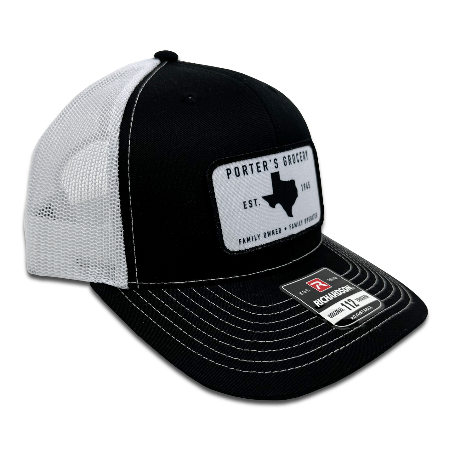 Porter's Grocery Logo Hat - Black/White