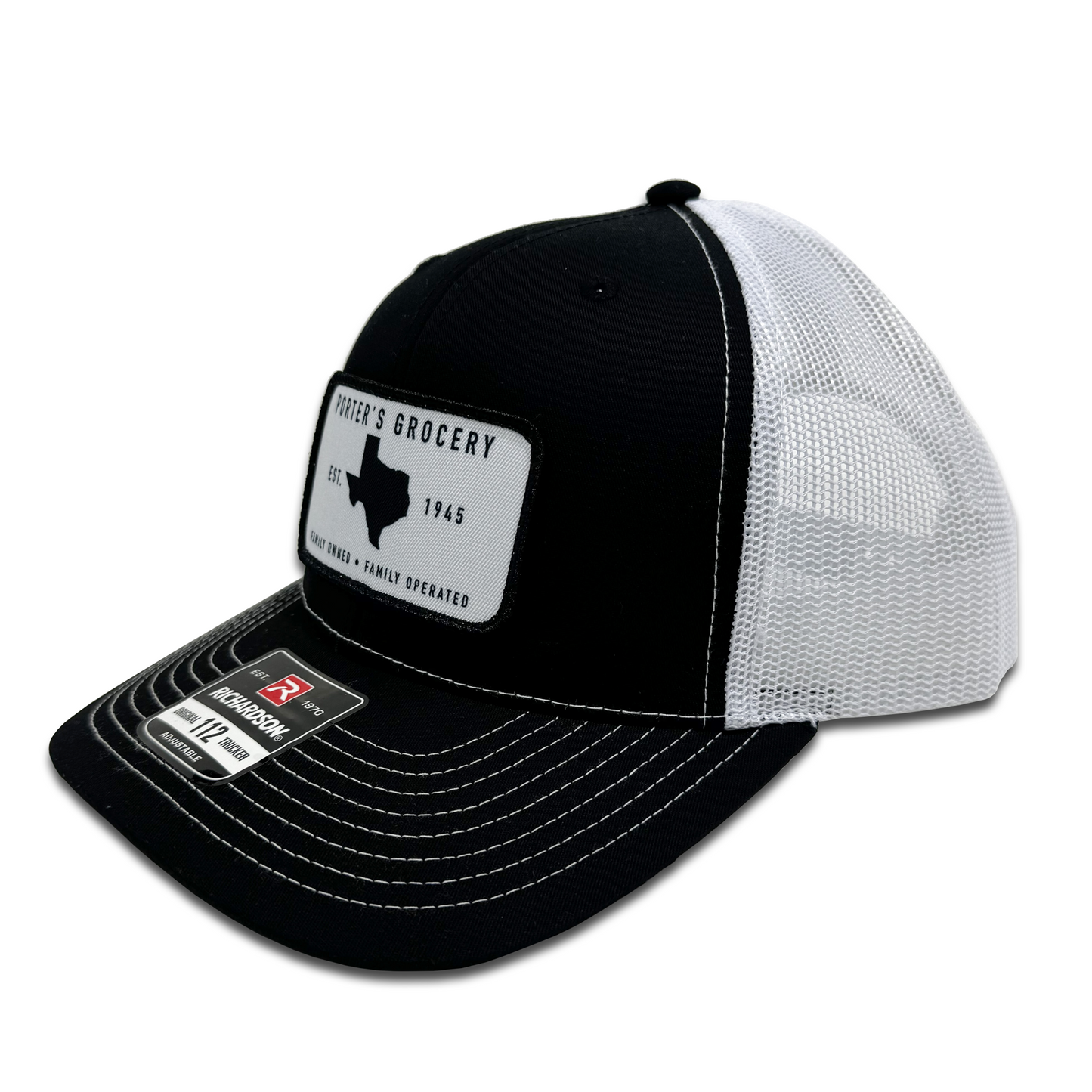 Porter's Grocery Logo Hat - Black/White