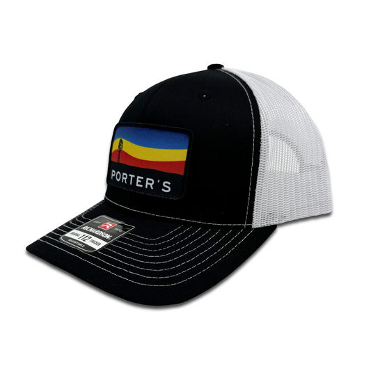 Porter's Windmill Sunset Hat - Black/White