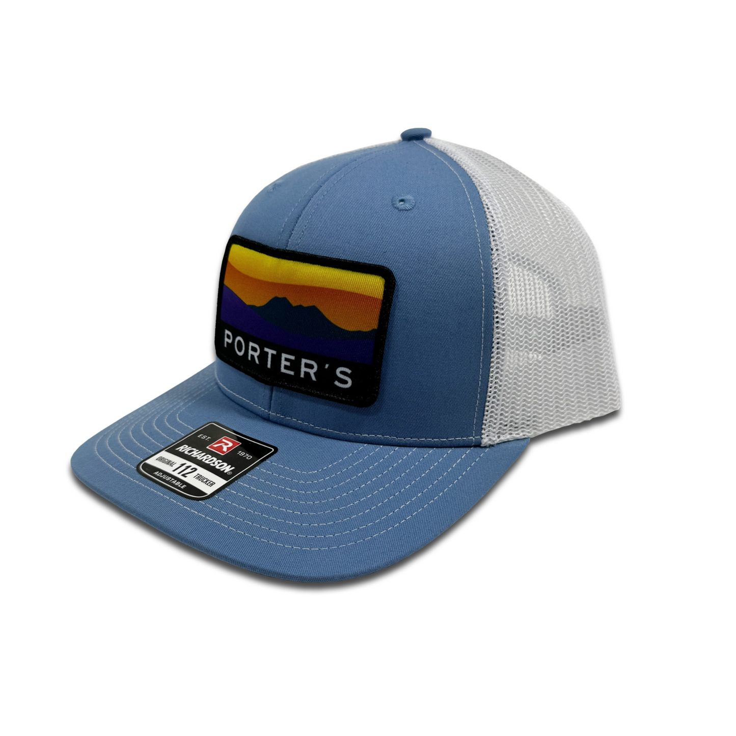 Porter's Big Bend Sunset Hat - Columbia Blue/White