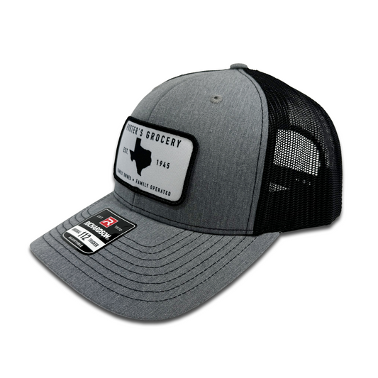 Porter's Grocery Logo Hat - Heather Grey/Black