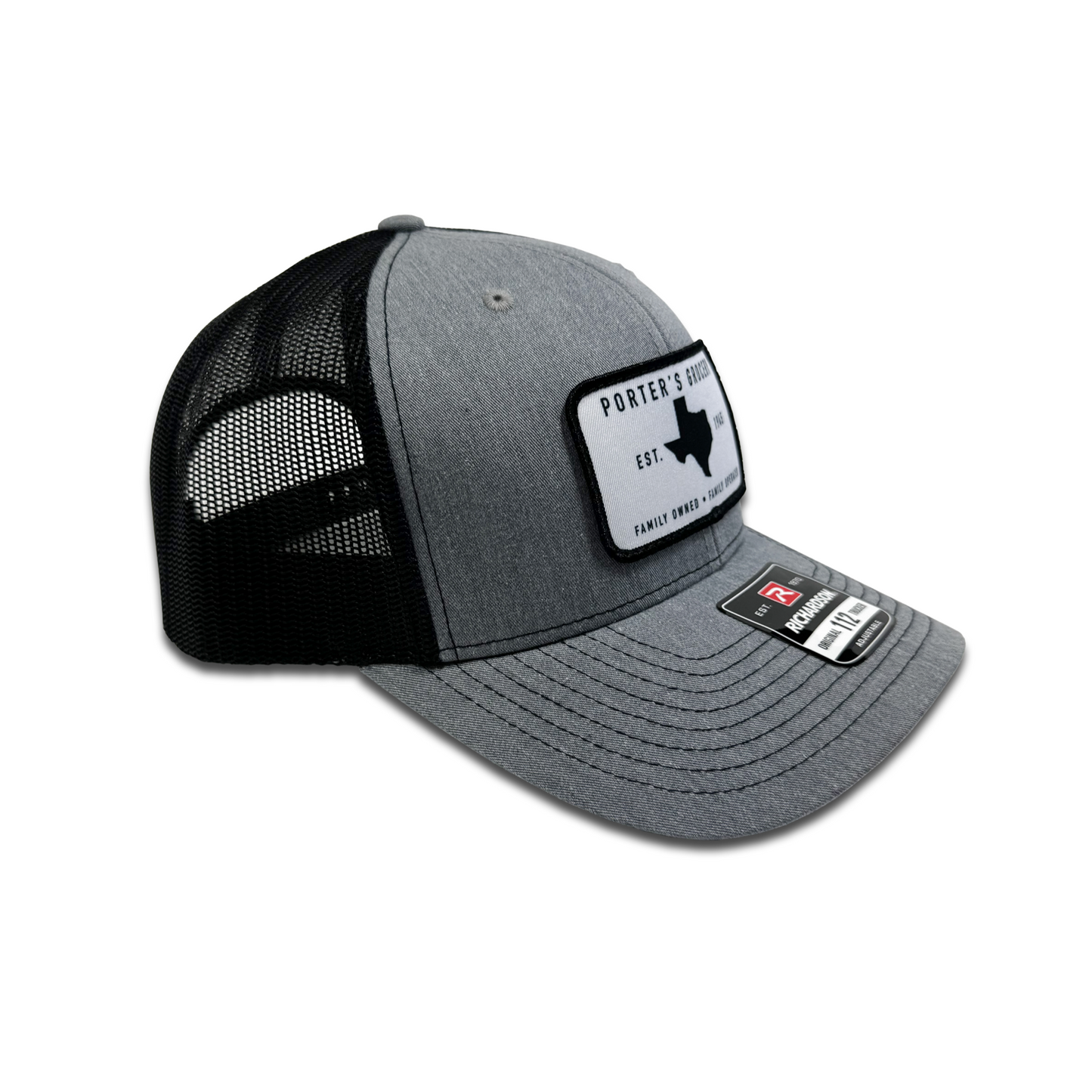 Porter's Grocery Logo Hat - Heather Grey/Black