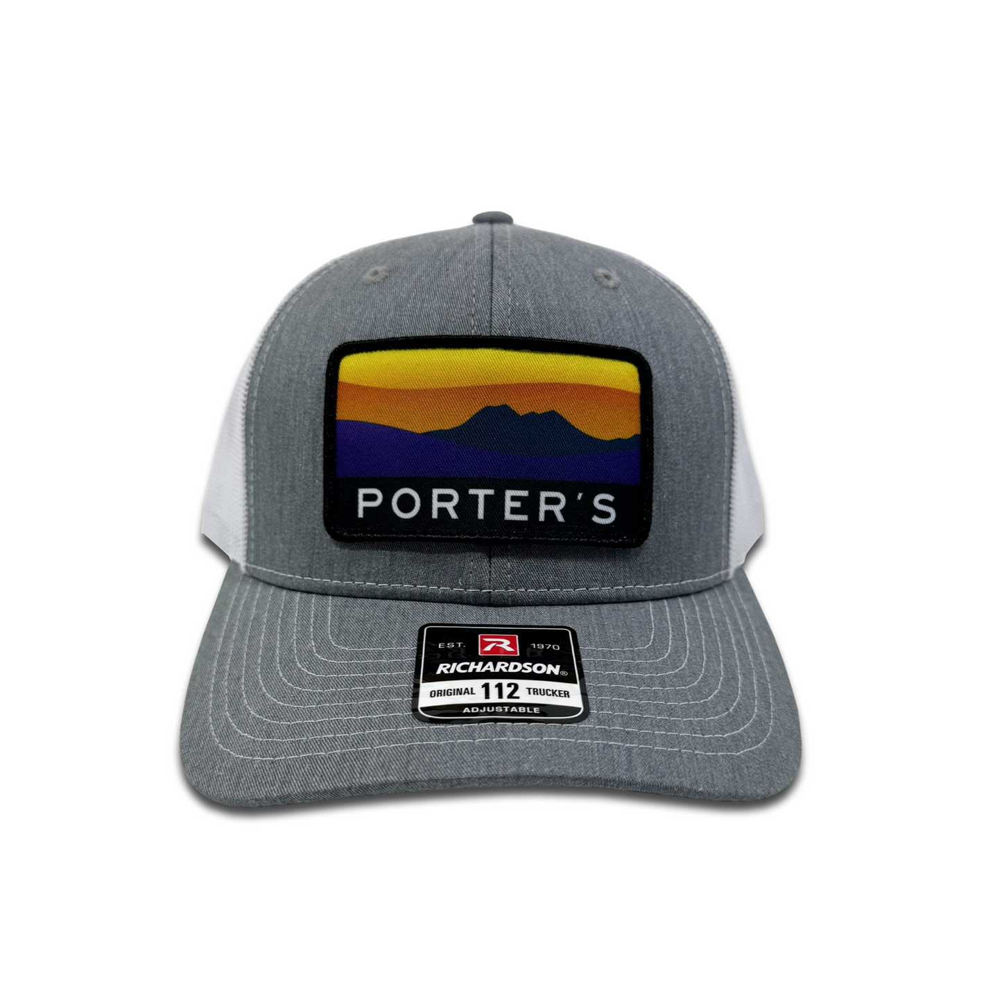 Porter's Big Bend Sunset Hat - Heather Grey/White