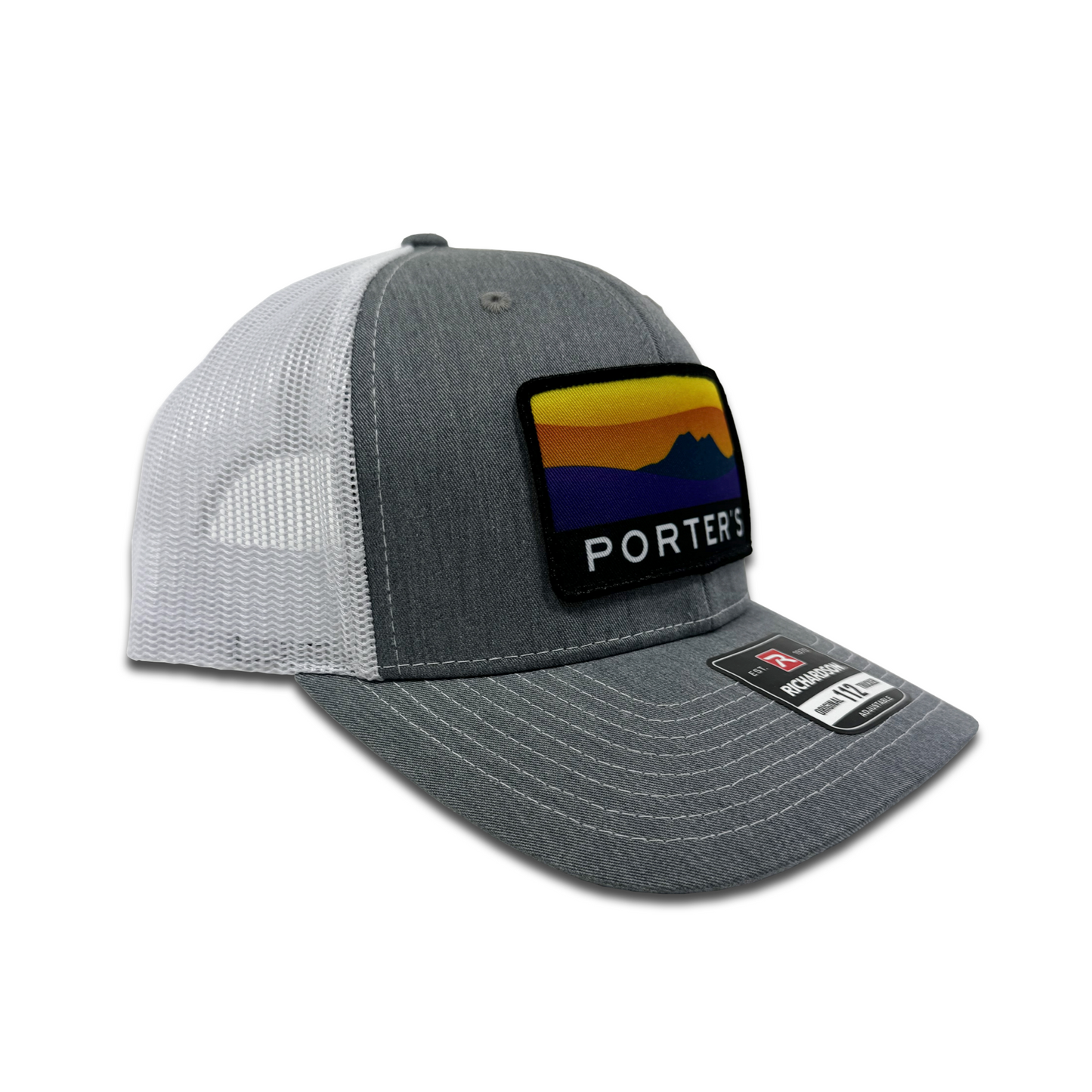 Porter's Big Bend Sunset Hat - Heather Grey/White