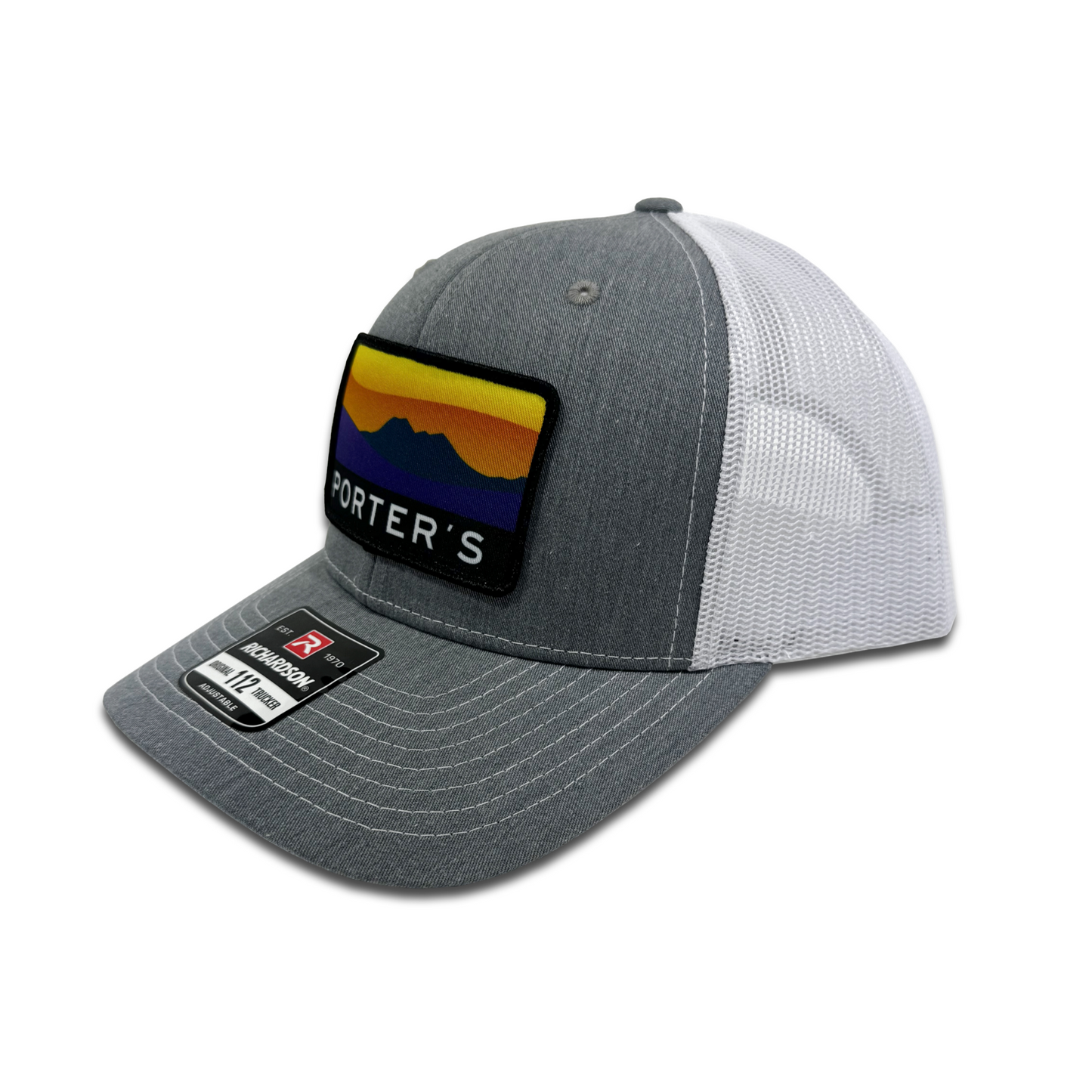 Porter's Big Bend Sunset Hat - Heather Grey/White