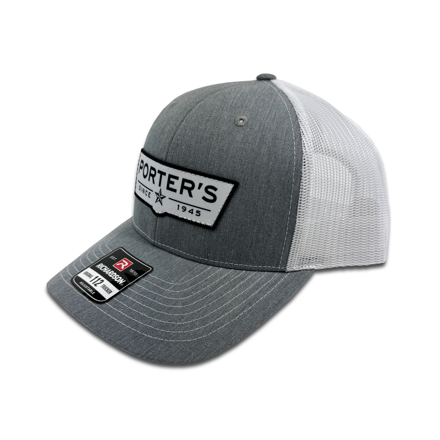 Porter's Billboard Logo - Heather Grey/White