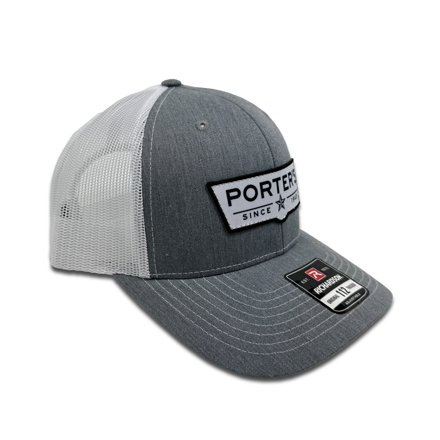 Porter's Billboard Logo - Heather Grey/White