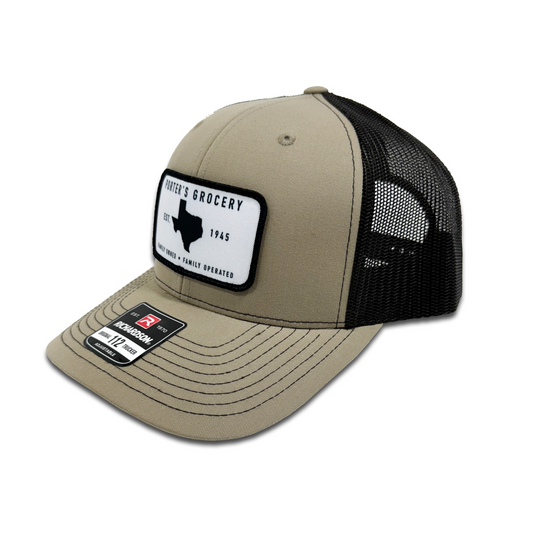 Porter's Grocery Logo Hat - Khaki/Coffee