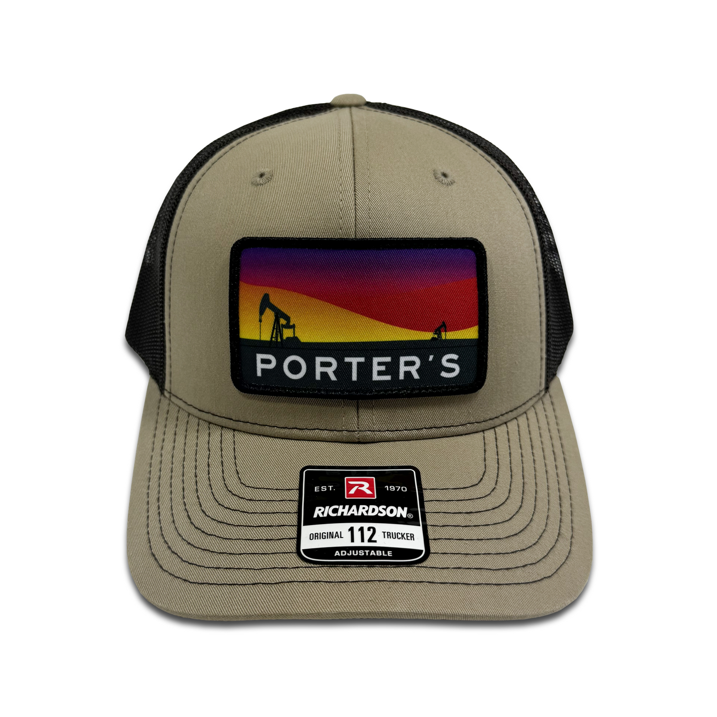 Porter's Pump Jack Sunset Hat - Khaki/Coffee