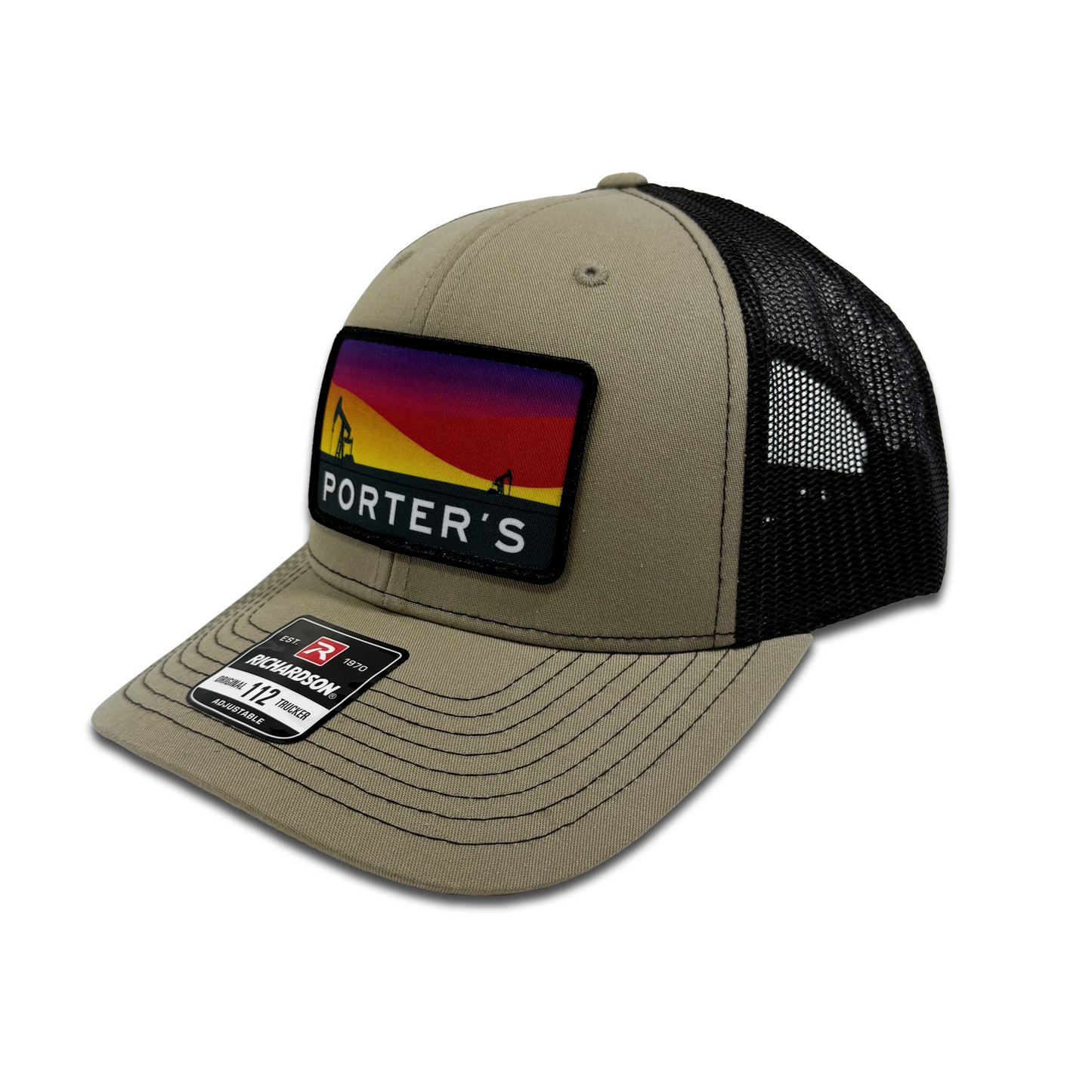 Porter's Pump Jack Sunset Hat - Khaki/Coffee