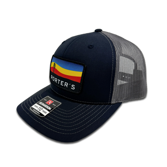 Porter's Windmill Sunset Hat - Navy/Gray