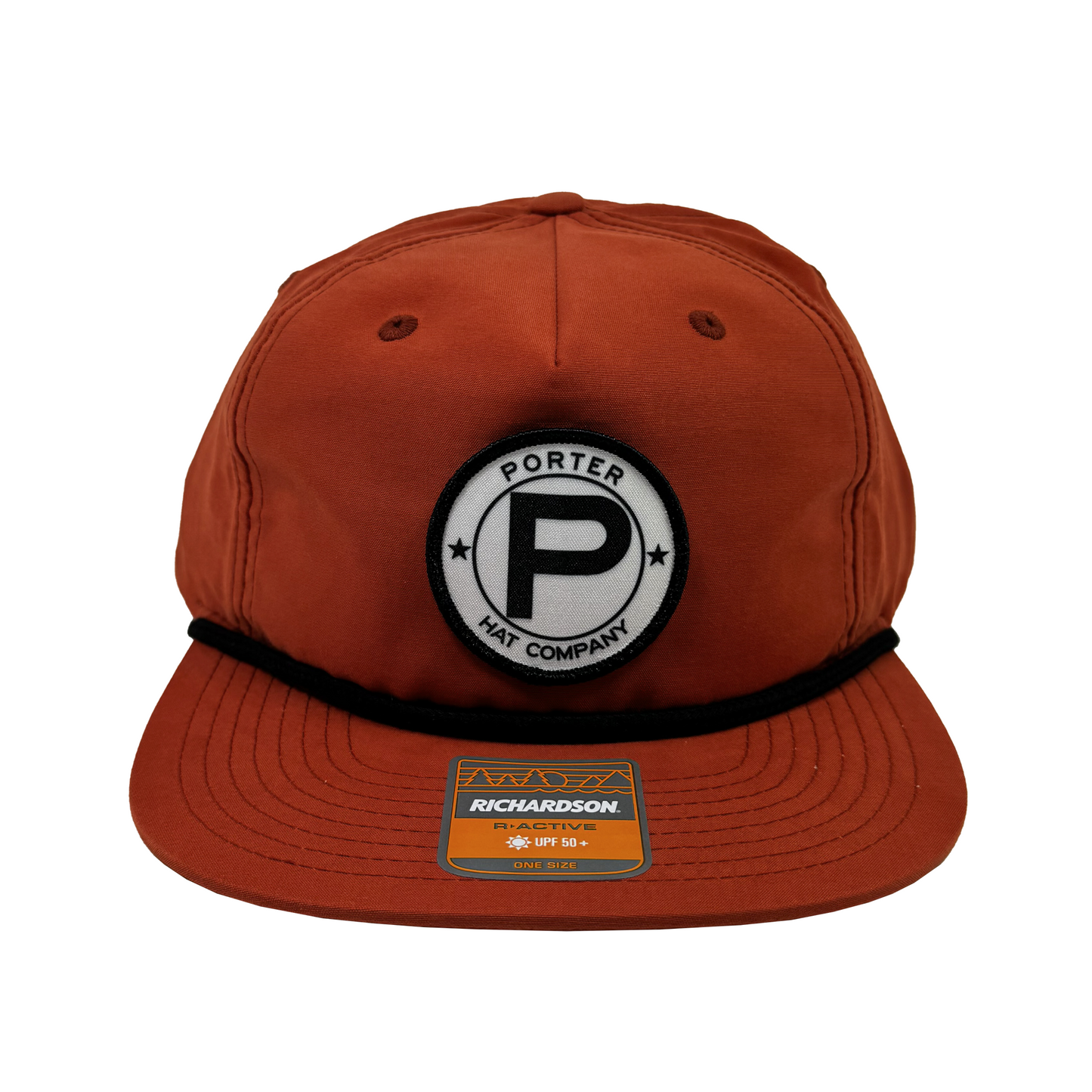 Porter Hat Company "Circle P" Rope Hat - Dark Orange/Black