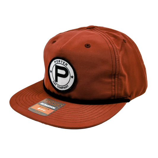 Porter Hat Company "Circle P" Rope Hat - Dark Orange/Black