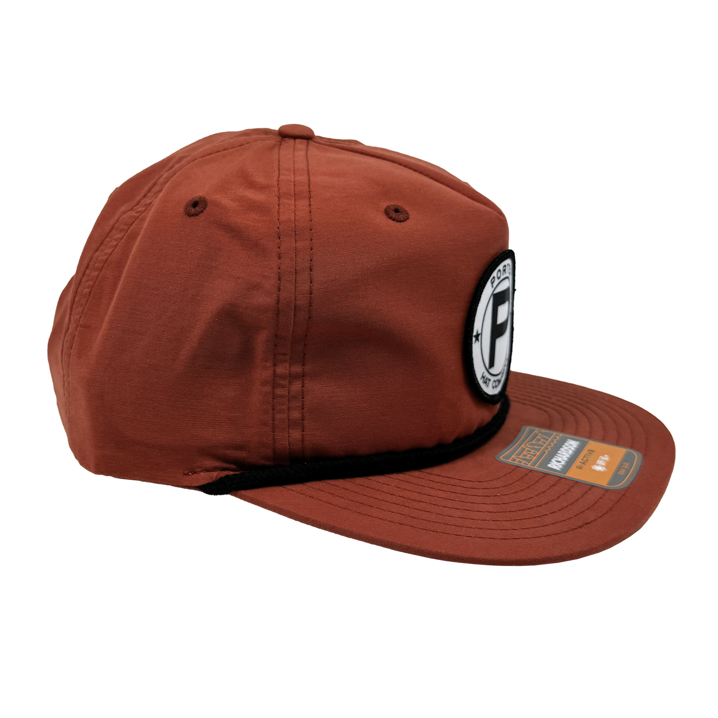 Porter Hat Company "Circle P" Rope Hat - Dark Orange/Black