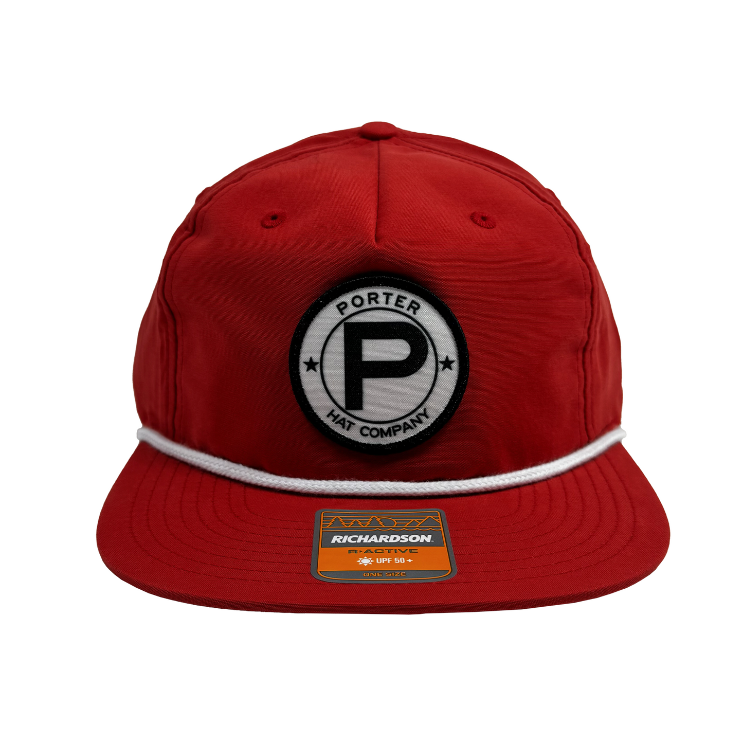 Porter Hat Company "Circle P" Rope Hat - Red/White