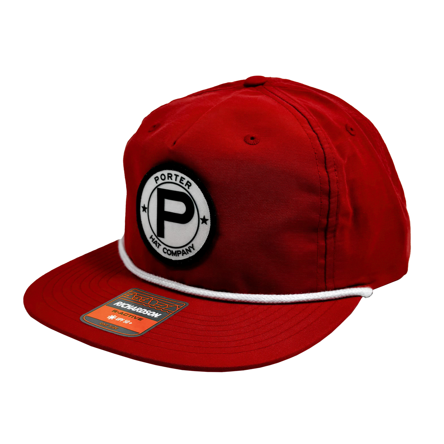 Porter Hat Company "Circle P" Rope Hat - Red/White