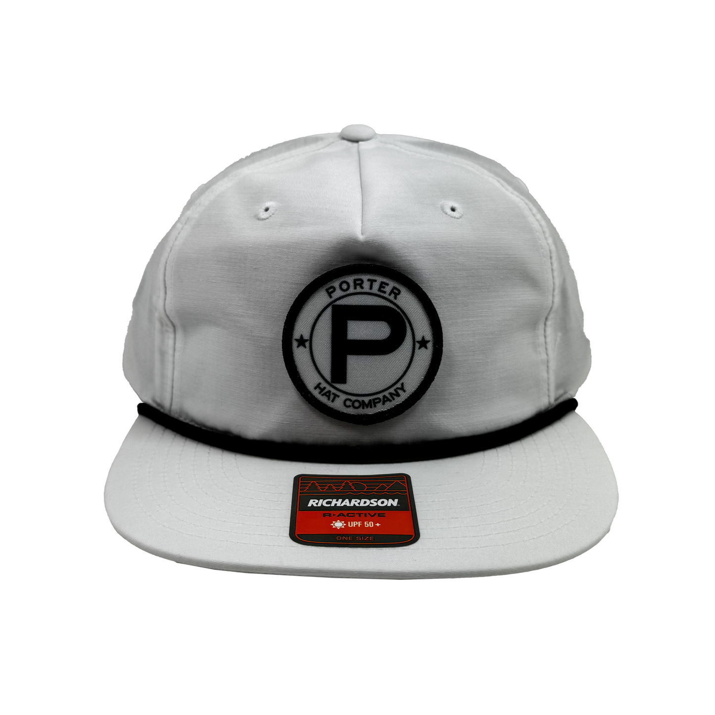 Porter Hat Company "Circle P" Rope Hat - White/Black