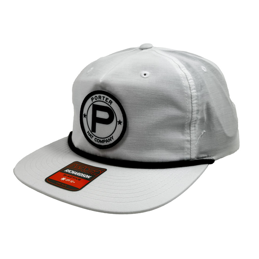 Porter Hat Company "Circle P" Rope Hat - White/Black